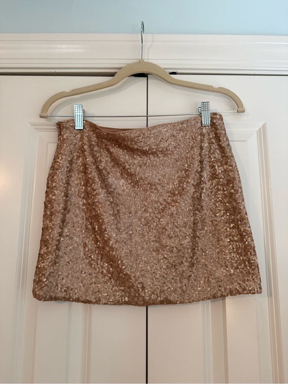Zara Gold Sequin Mini Skirt